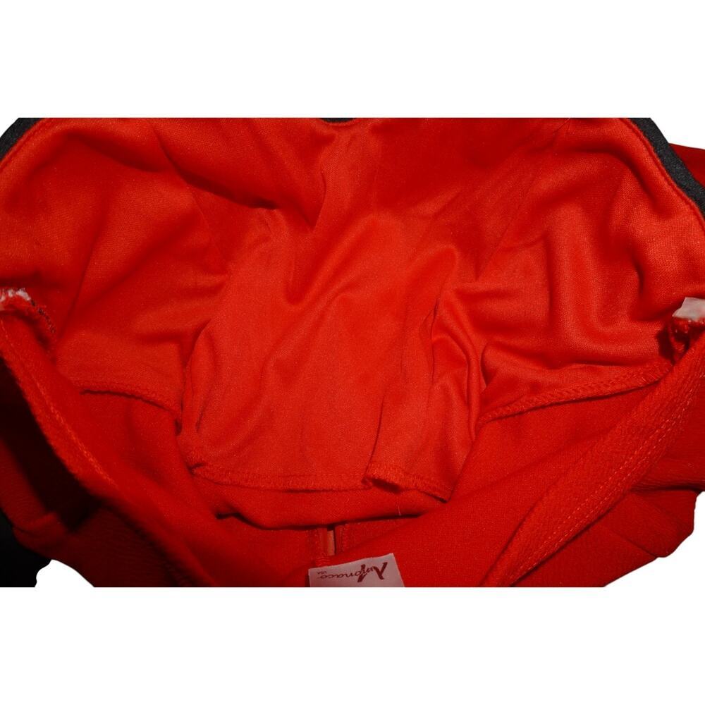 Y2K Red Strapless Corset Peplum Top High Low Hem Burlesque Coquette M - Picture 14 of 14
